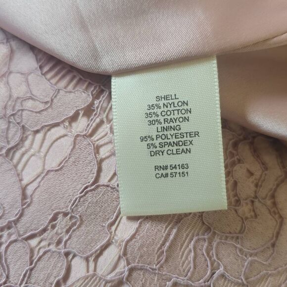 Eliza J Blush Pink Eyelash Lace, Off the Shoulder Sheath Dress, NWT, Sz. 12 - Picture 8 of 8